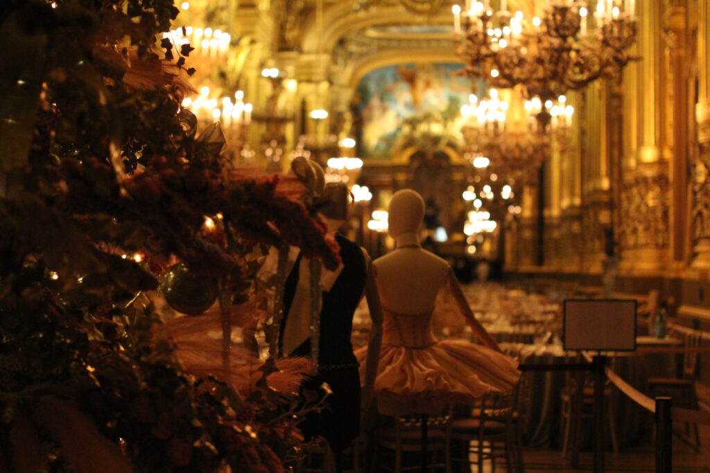 Intérieur de l'Opéra Garnier durant la saison hivernal