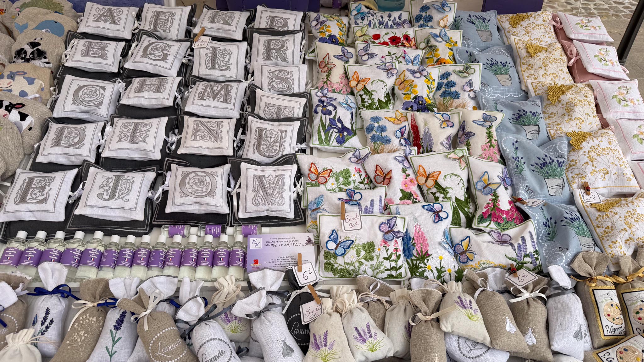 Stand de Lavande sur le marché de Aix-en-Provence