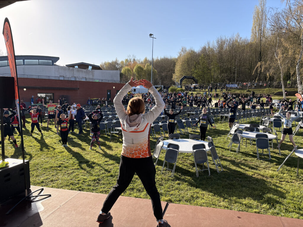 Echauffement avant le départ Trail du Josas