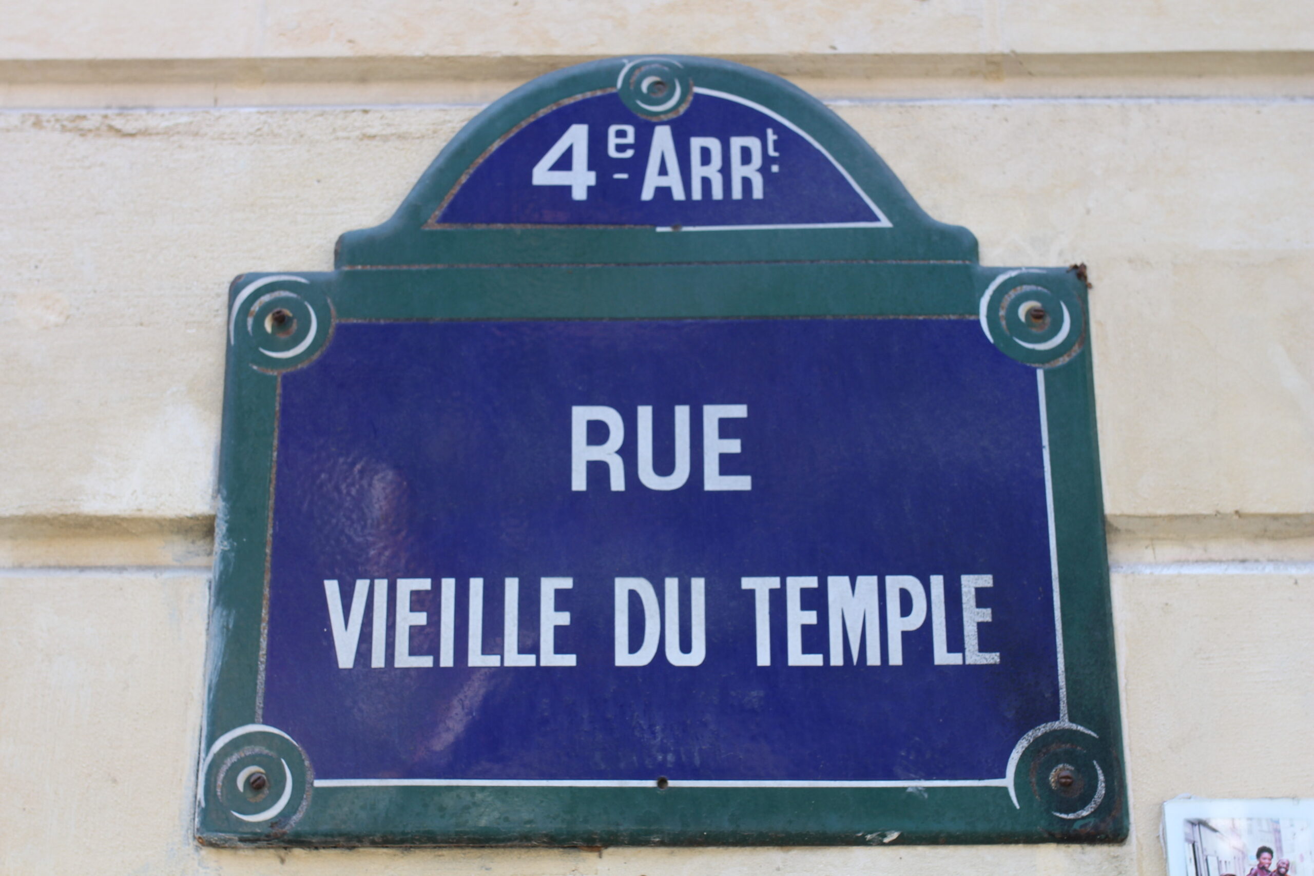Nom de rue le marais