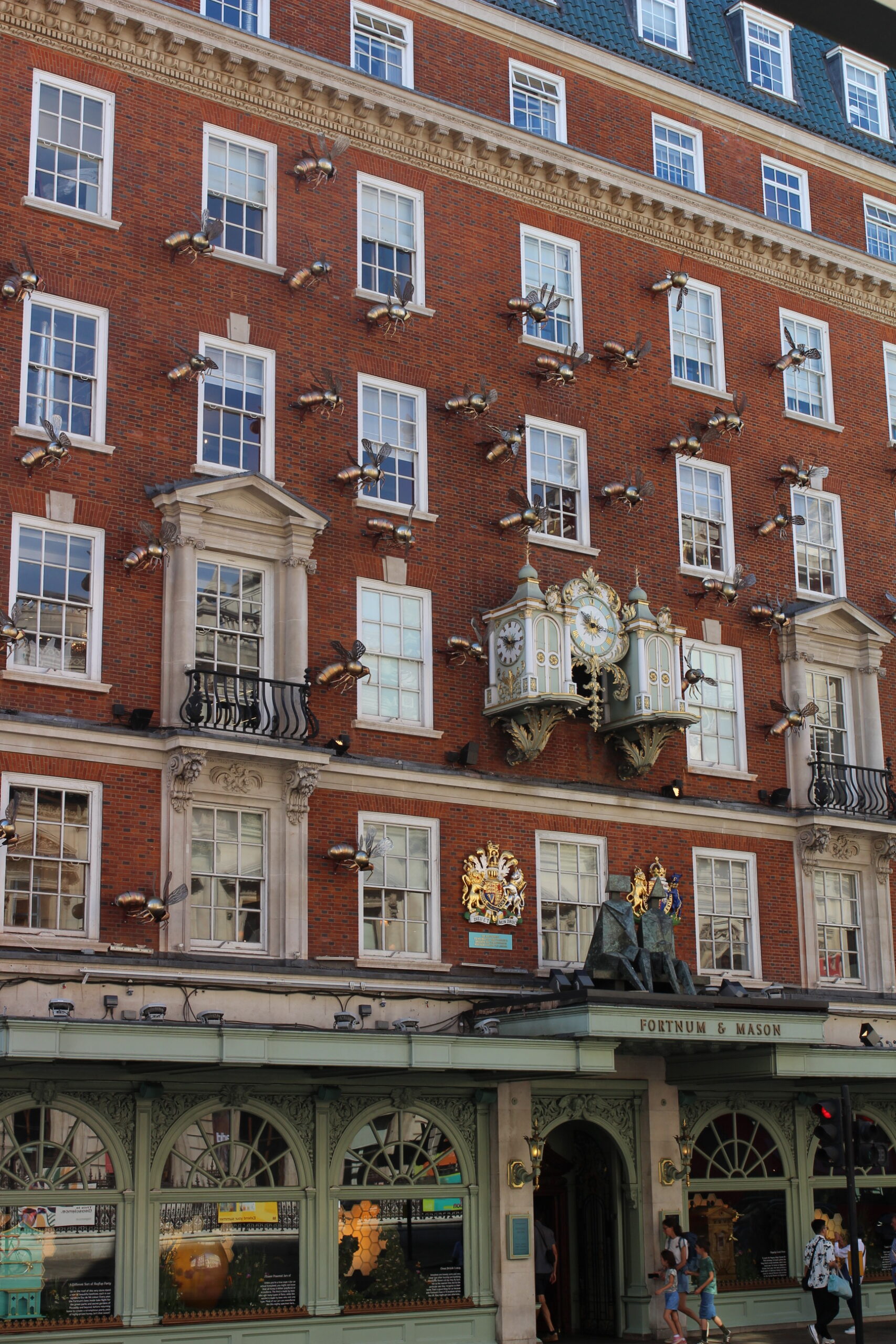 decorated shop facade in London